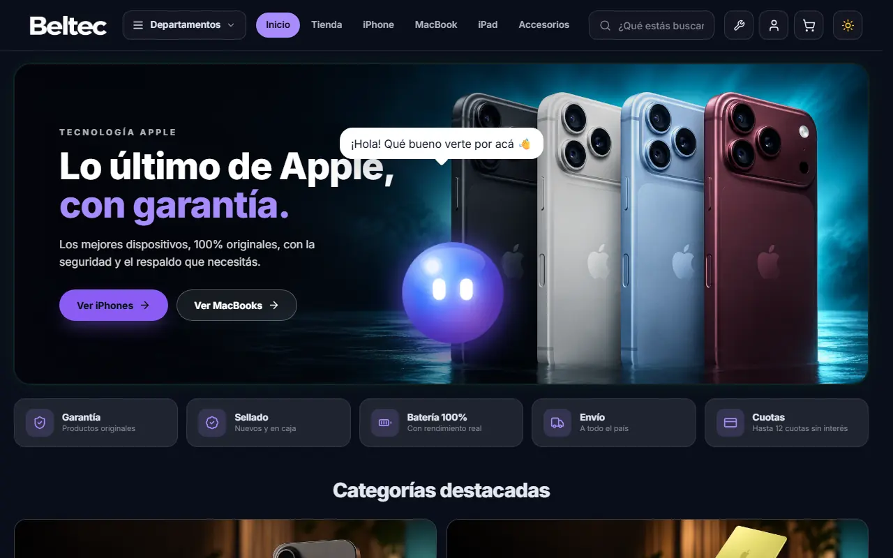Captura de beltec.com.py