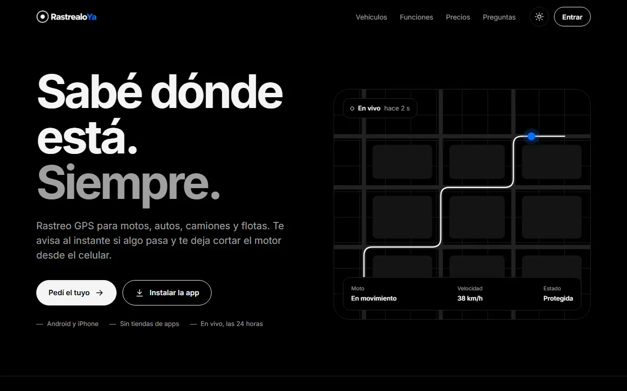 Captura de rastrealoya.com